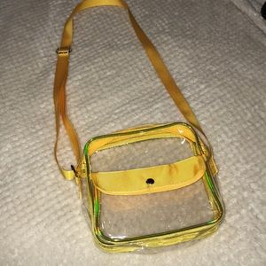 brand new clear yellow bag